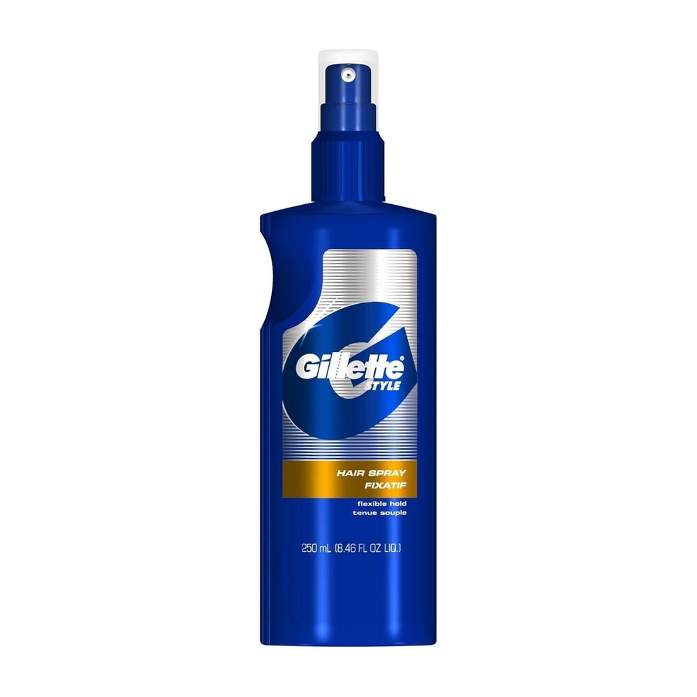 Gillette Style Men's Hair Flexible Hold Hairspray, 8.46 oz, 2 Pack